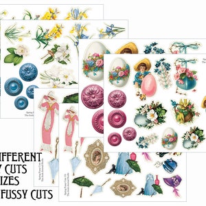 Huge Spring Bounty Kit 5, Spring Fussy Cuts Digital, Spring Digital Kit, Spring Ephemera Digital, Spring Journal, Floral Fussy Cuts, Spring image 6