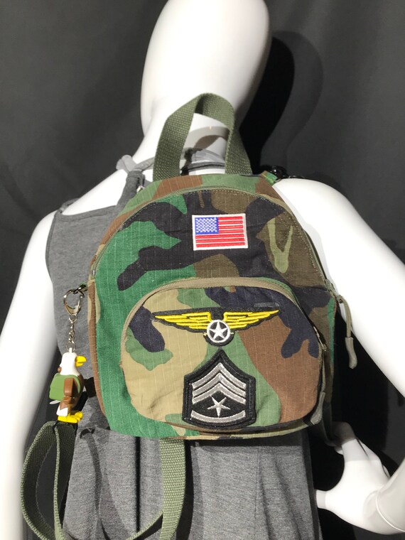 camo mini backpack
