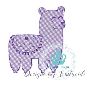 Llama Baby Applique Design Machine Embroidery Digital File Instant Download