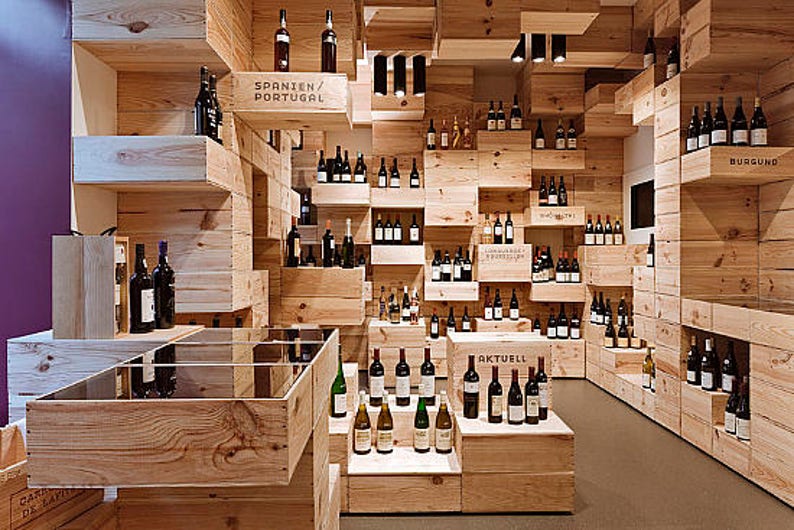 12 bottle size wooden wine box/crate/storage unit FREE Etsy