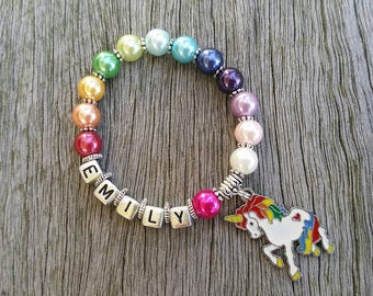 personalised children's name bracelets