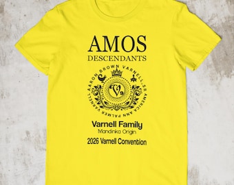 Amos Descendants Varnell Family Reunion T-shirt