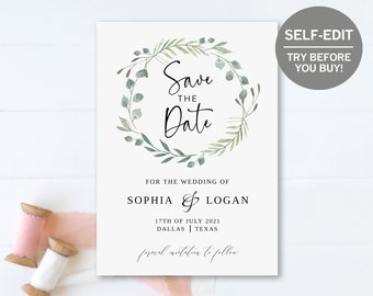 save the date template