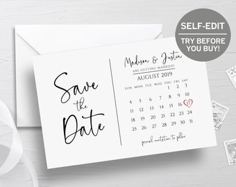 save the date postcard