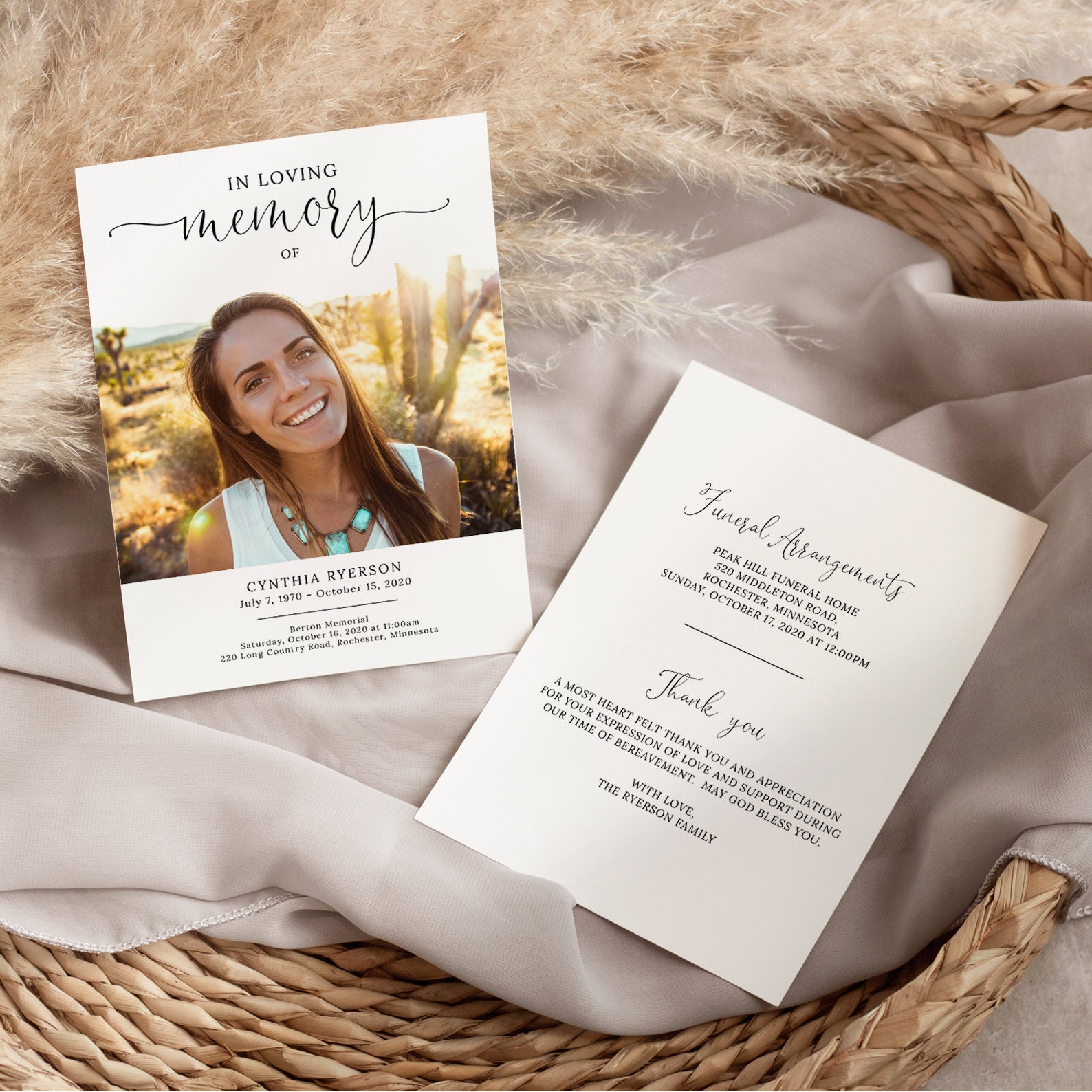Funeral Program Template, TRY BEFORE You BUY, Celebration of Life ...