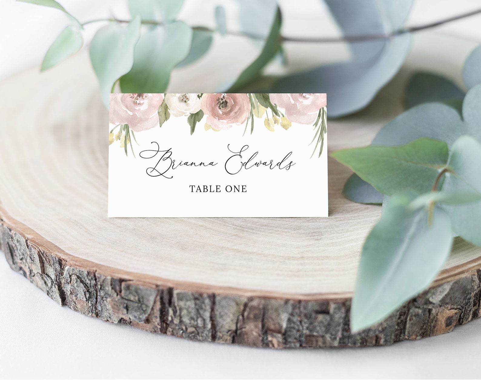Place Card Printable Template Bridal Shower