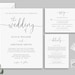 Wedding Invitation Set, TRY BEFORE You BUY, Simple Wedding Invitation Suite, Rsvp Card Template, Details Card, Printable, Templett, Diy