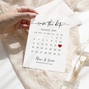 Printable Save the Date Calendar Template, Save the Date Template, TRY ...