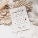 Printable Save the Date Calendar Template, Save the Date Template, TRY ...
