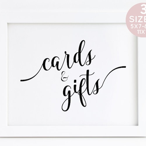 Gifts Table Sign Printable