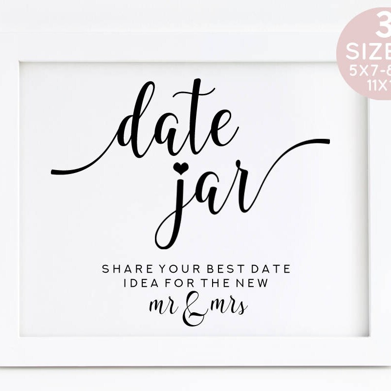 Date Jar Sign - Etsy