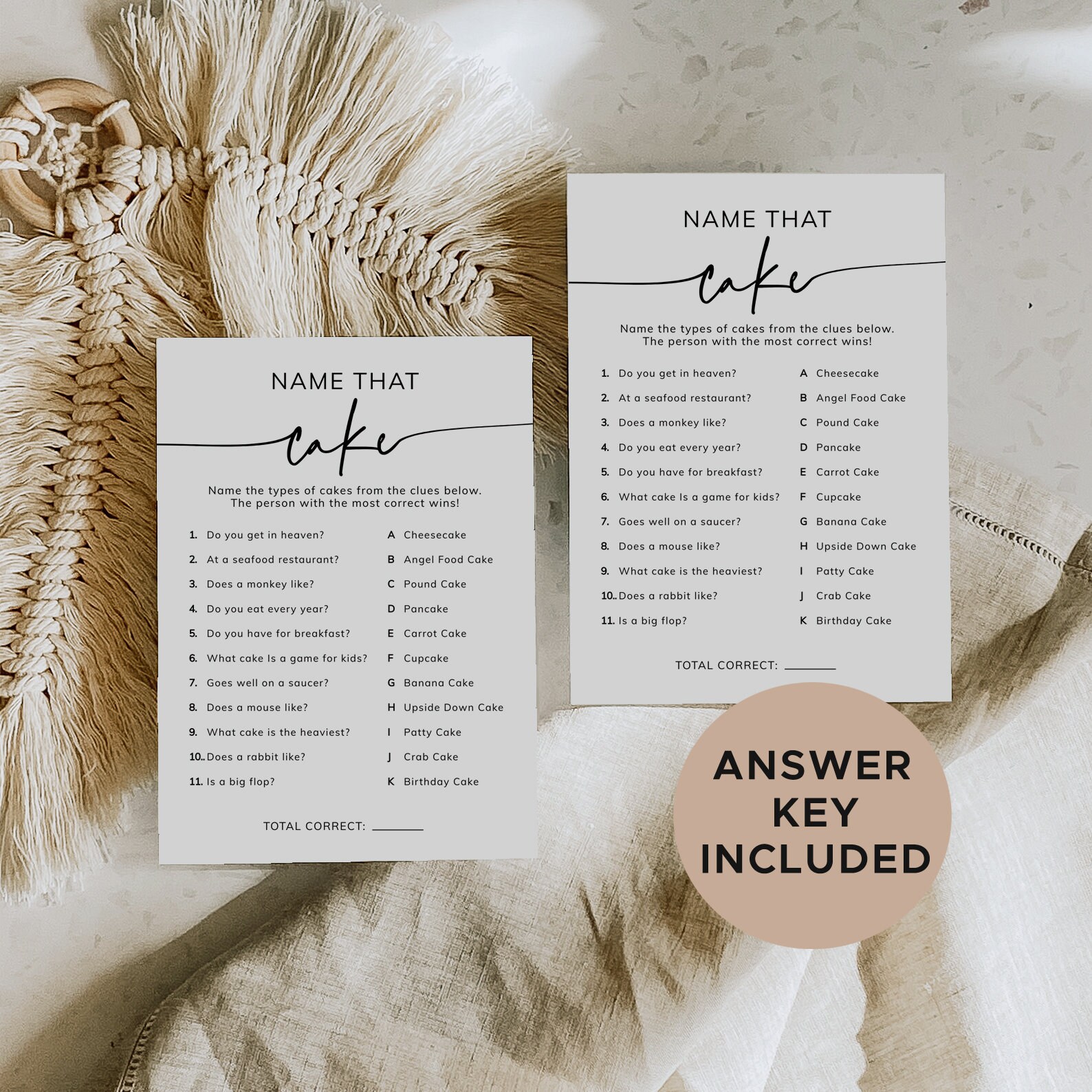 Wedding Shower Game Printable, Editable Bachelorette Shower Game ...