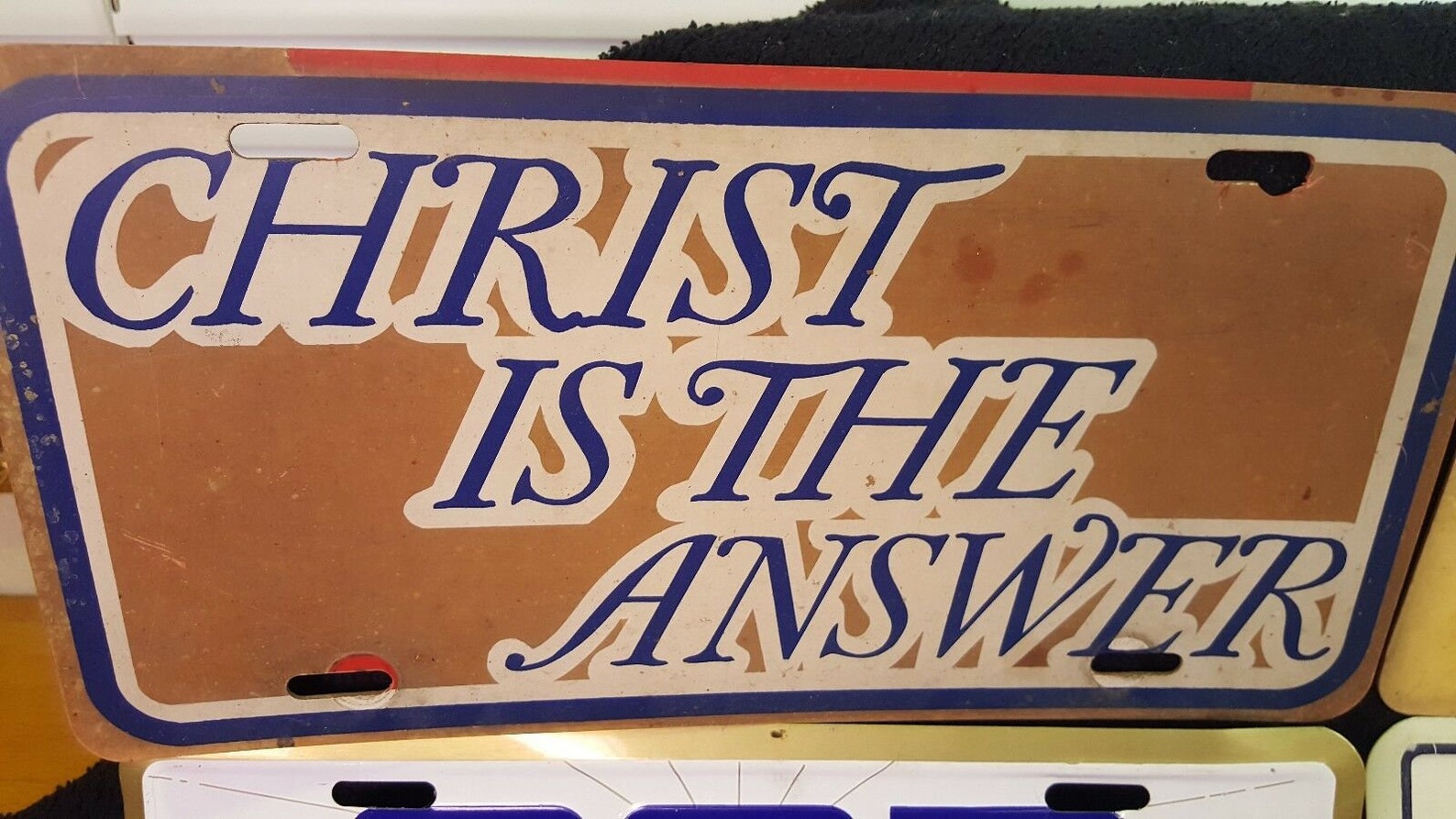 4 Vintage Christian Themed License Plates Etsy