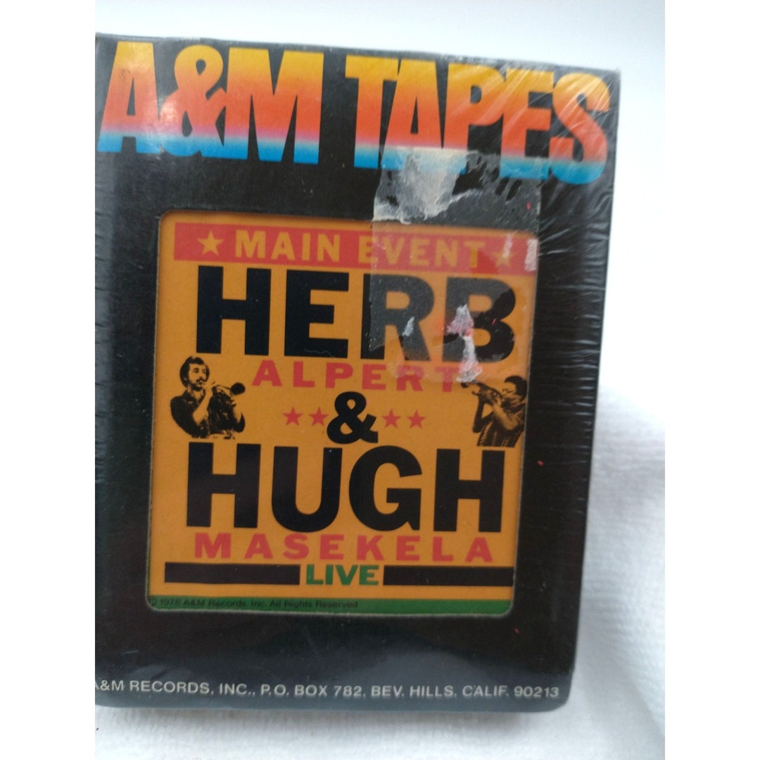 Rare Sealed 8 Track Cassette Cartridge Herb Alpert Hugh Masekela Main