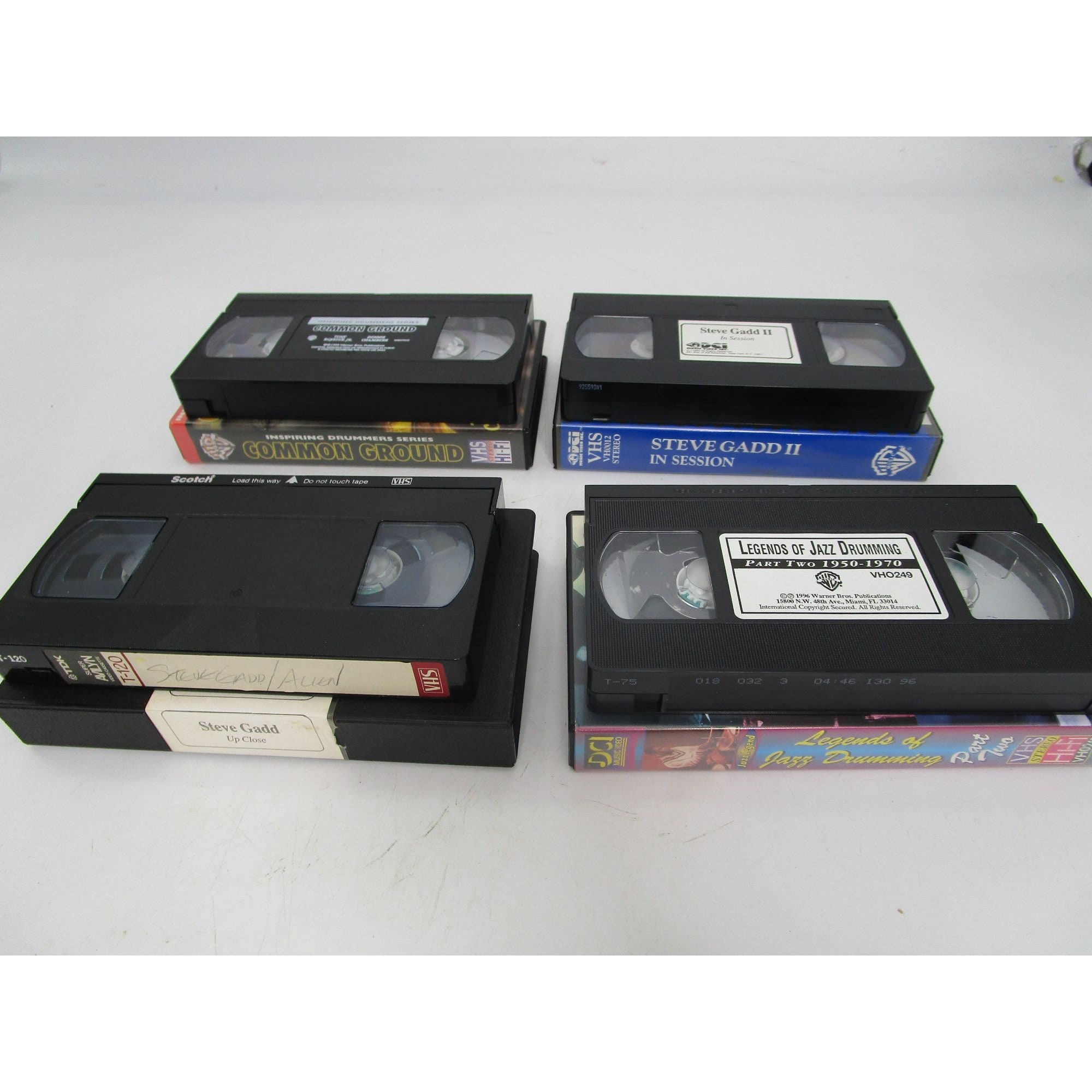 10 Vintage VHS Drum Instructional Videos Jazz Signed Steve 10 Vintage VHS Drum Instructional Videos Jazz Signed Steve