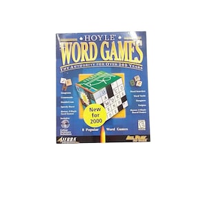 Vintage Hoyle Word Games Sierra Puzzle Game 9 Computer Big Box New Software