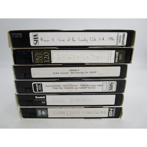 Vintage VHS Lot of 6 Guitar Shredder Performances Malmsteen Lynch Racer X Brand X Winger
