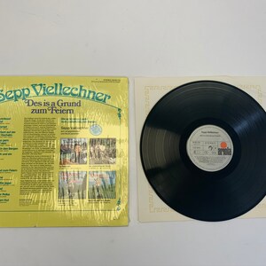 Rare Vintage German Deutsche Vinyl Import Record World Folk Sepp Viellechner Des Is A Grund Zum Feiern Ariola image 3
