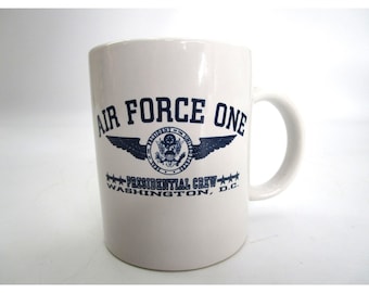 Vintage Air Kraft 1 ein Präsident Potus USA Präsidenten Crew Becher Kaffeetasse