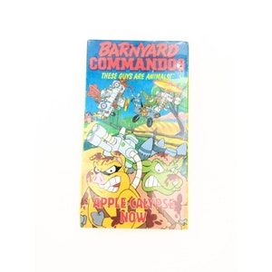 Rare Vintage VHS Barnyard Commandos Apple Calypse Now Animated Cartoon 1990s