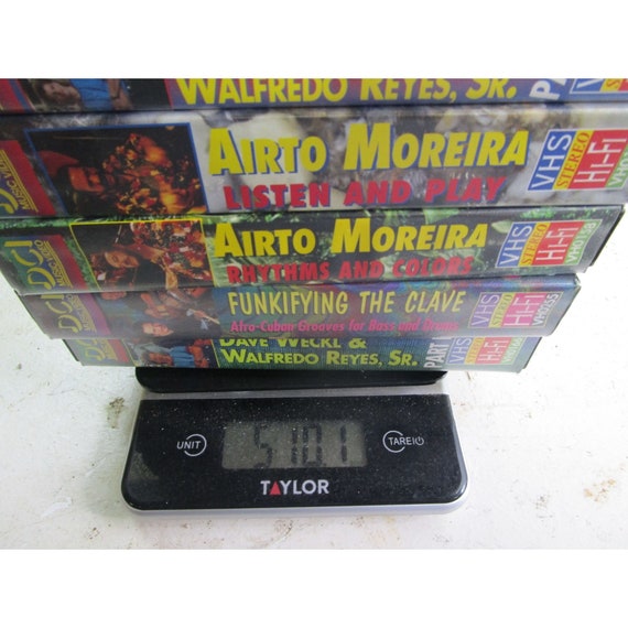 10 Vintage VHS Drum Instructional Videos Afro Brazilian Conga