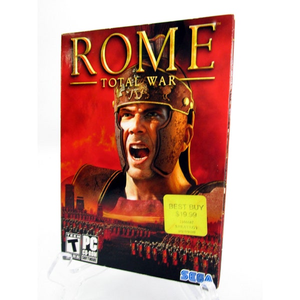 Vintage Rome Total War Pc Activision Strategy Game Big Box Edition Discs Manual