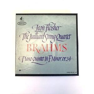Vintage Reel-to-Reel Tape Fleisher Juillion Streichquartett Brahms Klavierquintett F-Moll Op 34 Epic EC 835