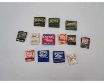 Vintage Restaurant Matchbooks Collection Bennigans T.G.I. Fridays Steak & Ale Shoneys Calhouns Cracker Barrel