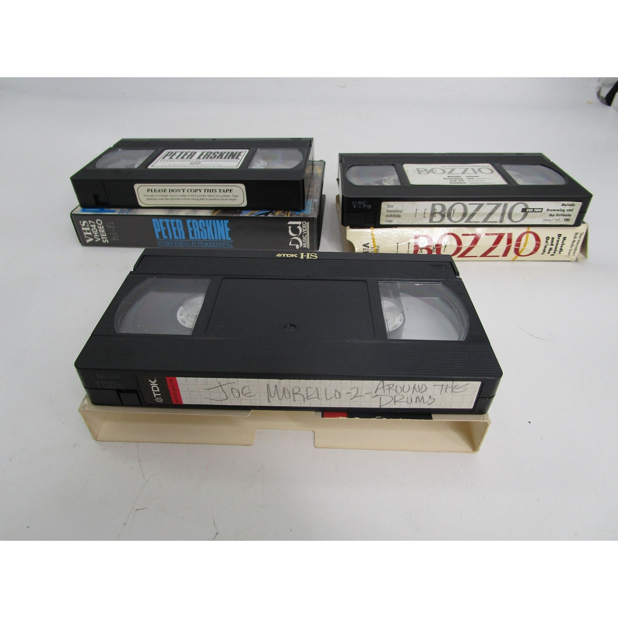 7つのビンテージVHSドラム教則ビデオ ハードプログレッシブ
