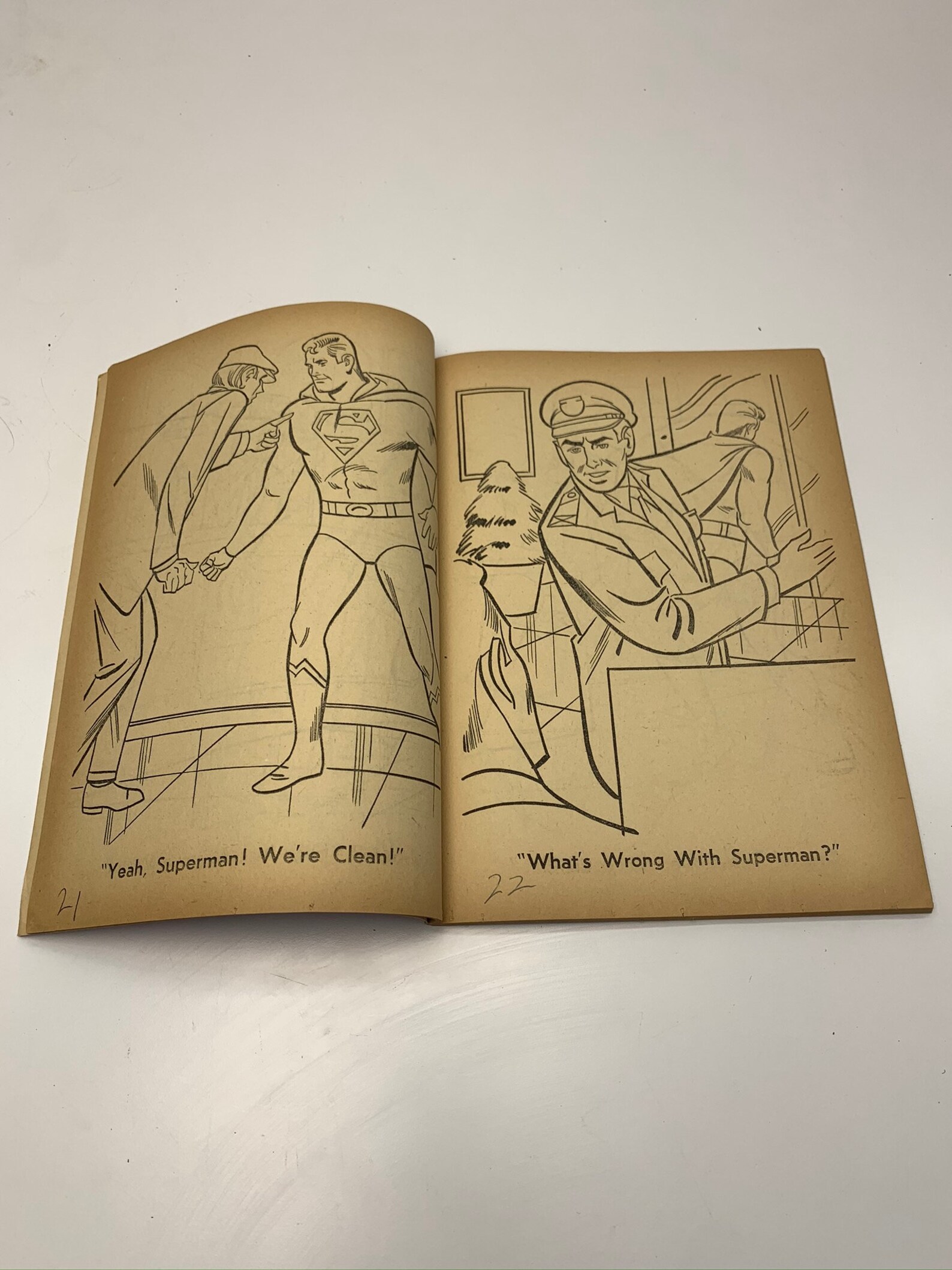 Vintage 1966 Superman Coloring Book 1005 Whitman Good to | Etsy