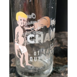 Rare Primo Beverages The Champ Boxing Baby Esposito Philadelphia Philly 8oz Glass Bottle Soda