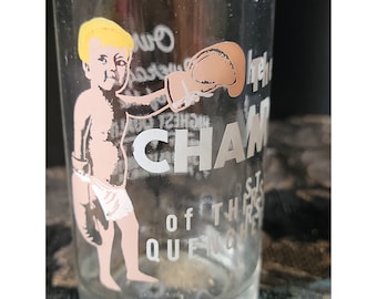 Rare Primo Beverages The Champ Boxing Baby Esposito Philadelphia Philly 8oz Glass Bottle Soda