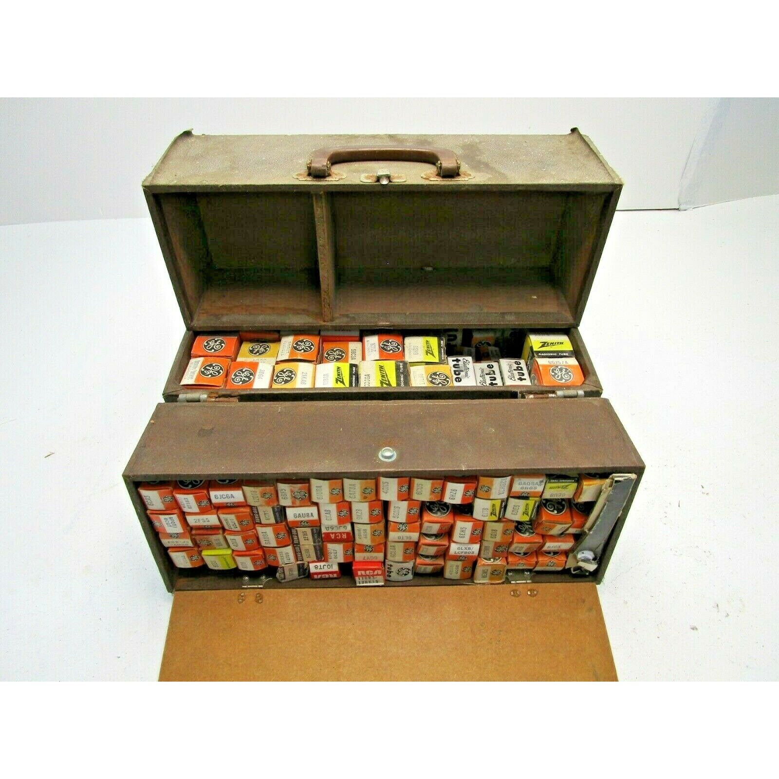 Vintage Vacuum Tube Large Lot Bulk New Old Stock With Case GE RCA