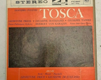 Giacomo Puccini Tosca RCA Victor Estéreo Doble Cinta de Carrete a Carrete Filarmónica de Viena