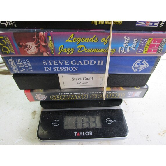 10 Vintage VHS Drum Instructional Videos Jazz Signed Steve Gadd - Etsy