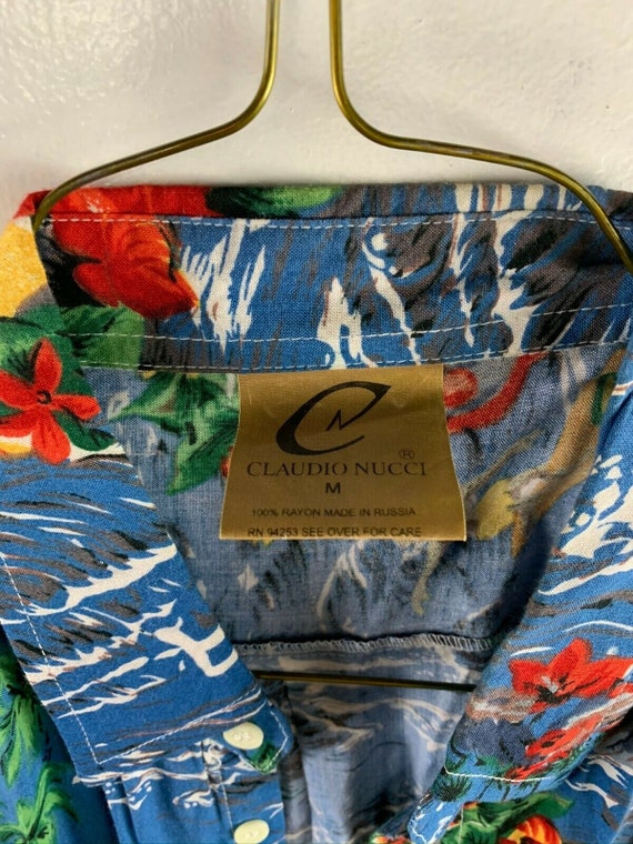 Retro 90's Claudio Nucci Designer Aloha Hawaiian T