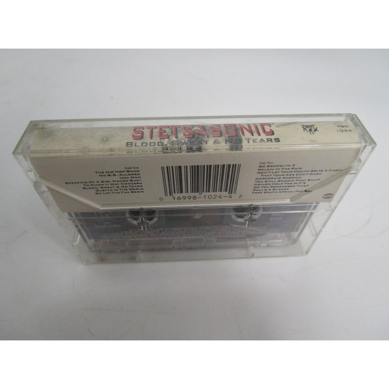Vintage Stetsasonic Blood Sweat No Tears Audio Cassette 1990s Hip Hop image 2
