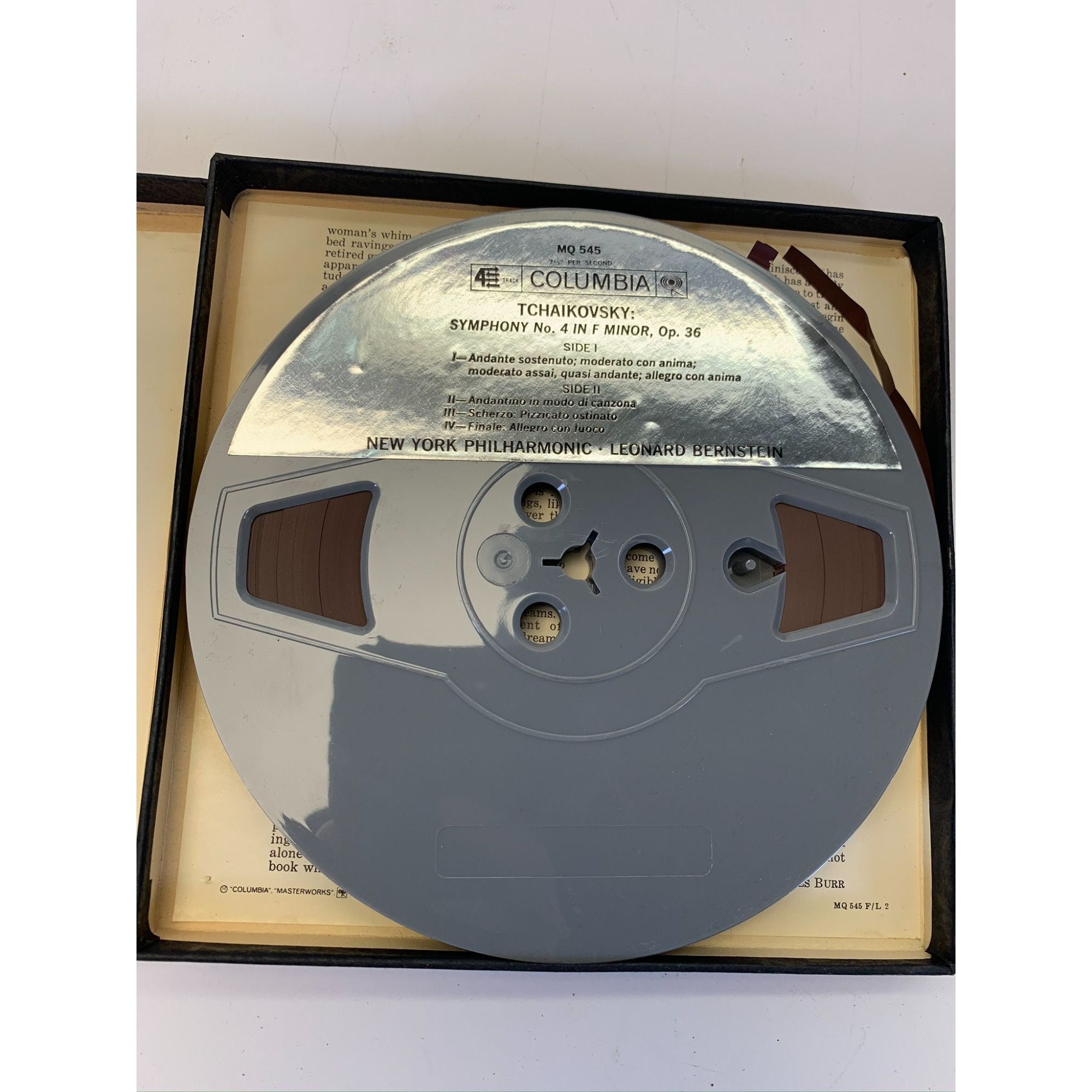 Rare Reel to Reel Tape Tchaikovsky New York Philharmonic Leonard