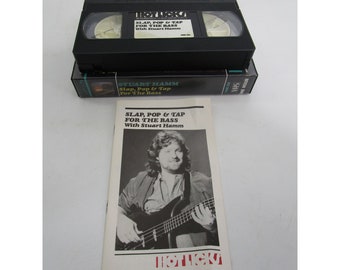 Vintage VHS Lot of 3 Instructional Bass Guitar Videos Billy
