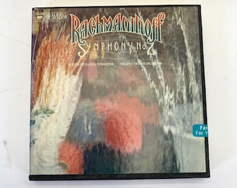 Cinta de carrete vintage Rachmaninov Svetlanov Orquesta del Teatro Bolshoi de la URSS Symphony No. 2 Mi menor Op. 27