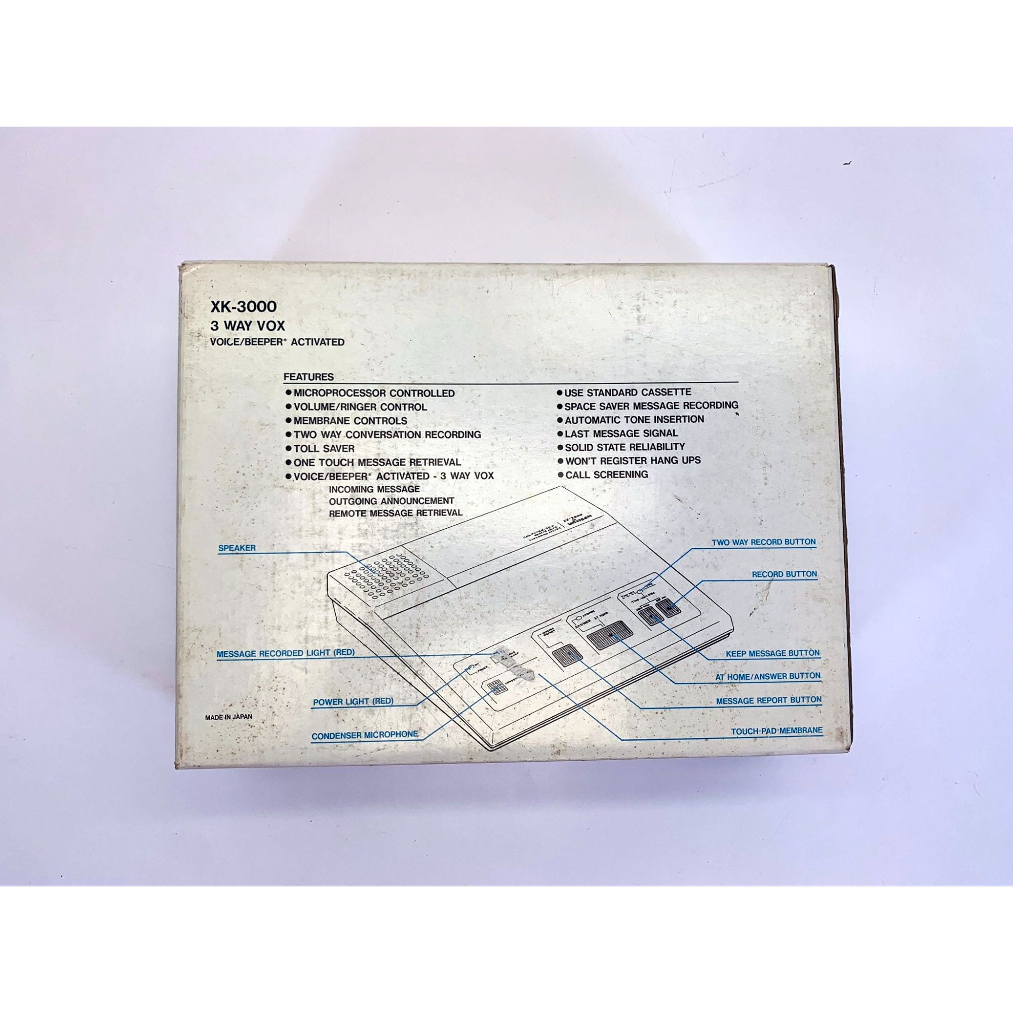 Vintage Computerized Telephone Answering Machine Unitech XK Vintage Computerized Telephone Answering Machine Unitech XK