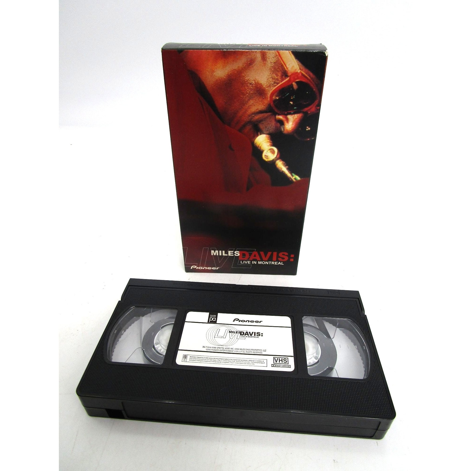 Vintage VHS Pioneer Presents Miles Davis Live in Montreal 2000 