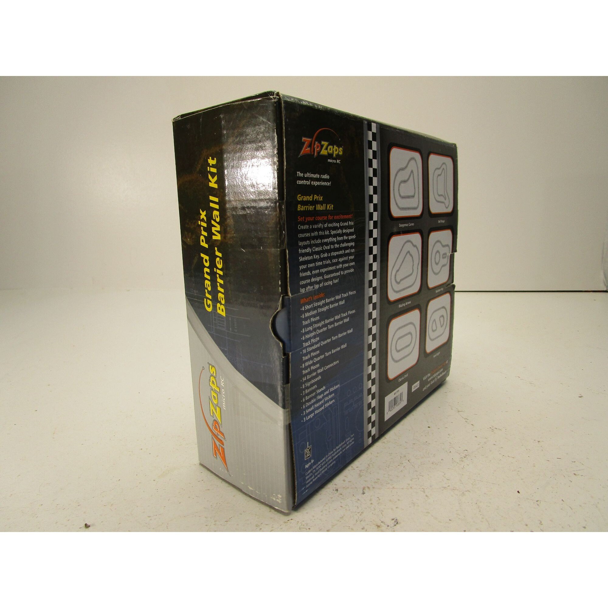 Vintage Zip Zaps Cars Race Track Grand Prix Barrier Wall Kit Radio