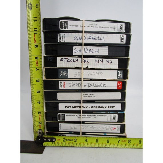 Vintage VHS Lot of 11 Jazz Rock Performances Zappa Steely Dan