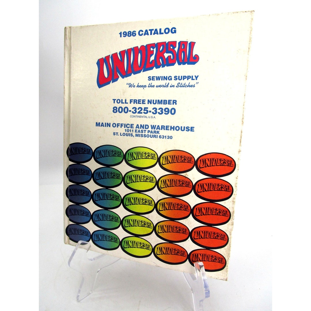 Vintage 1980s Universal Sewing Supply Hard Cover Catalog Etsy