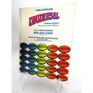 Vintage 1980s Universal Sewing Supply Hard Cover Catalog