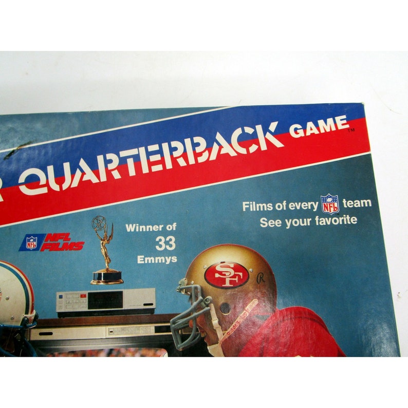 Vintage the VCR Quarterback Board Game NFL Interactive Football Vhs