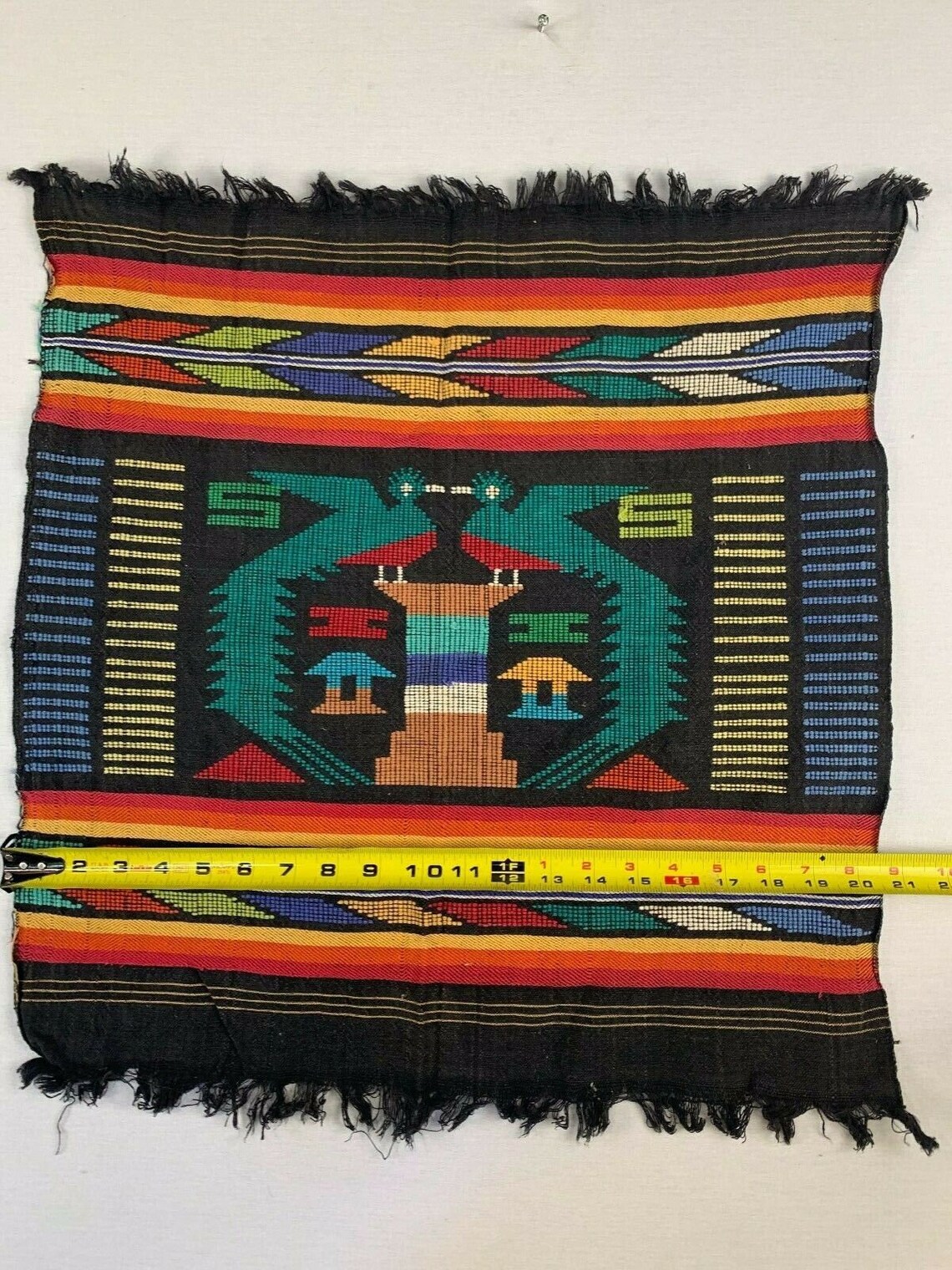 Antique Hand Woven Native American Tapestry Blanket Etsy