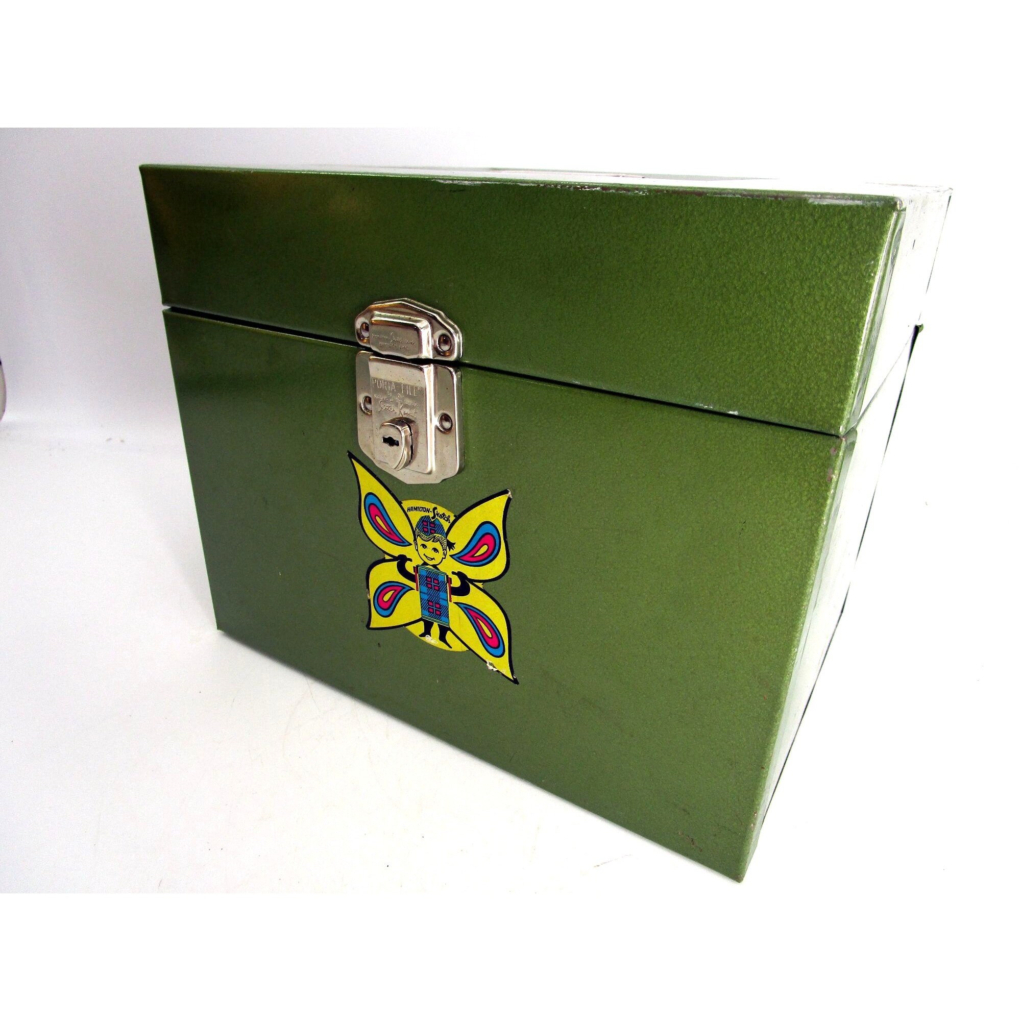 Hamilton Porta*file storage box with key 1950s - collectibles - by