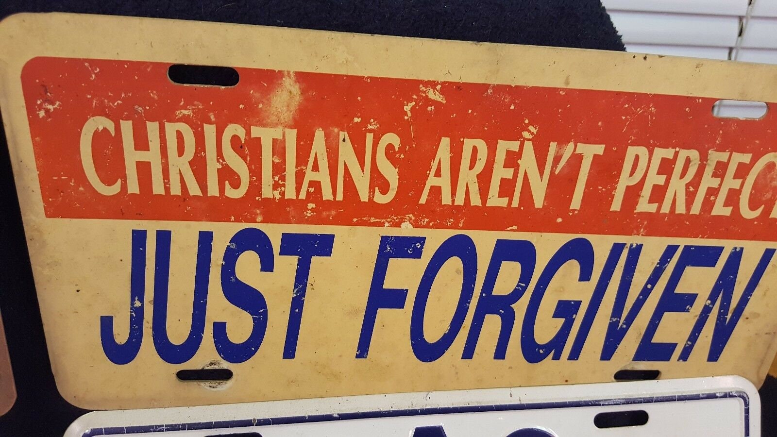 4 Vintage Christian Themed License Plates Etsy